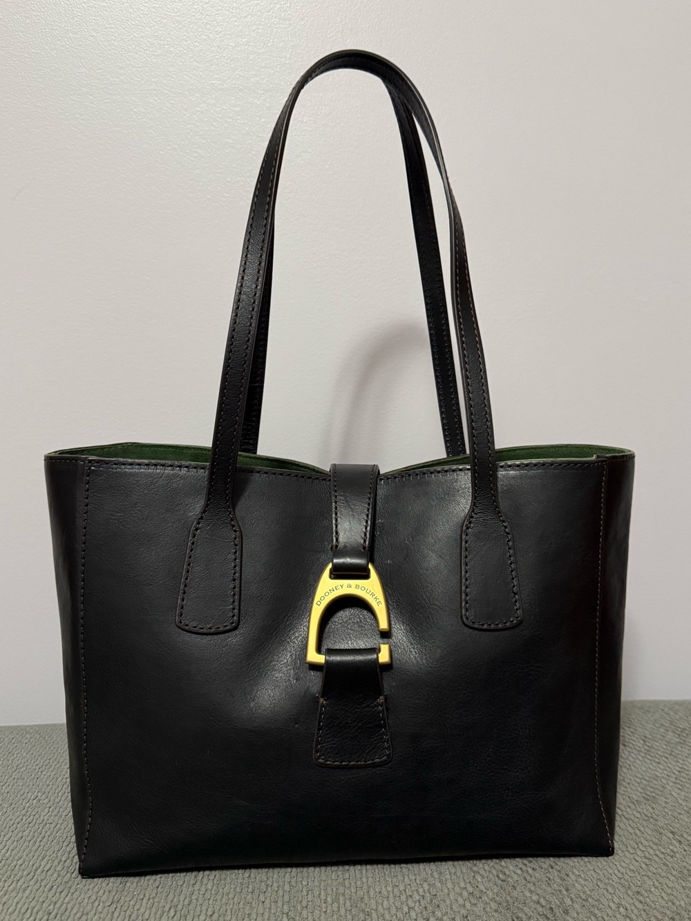 Dooney & Bourke Genuine Florentine Vacchetta Leather Tote Bag